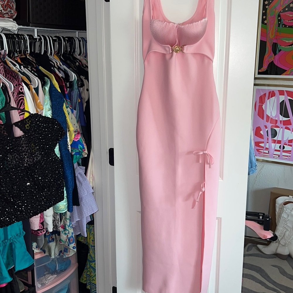 Pink maxi dress